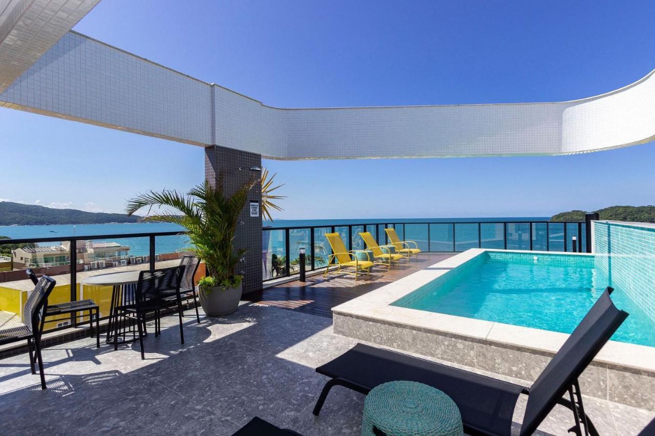 Aion Suites 205 - Lindo Apartamento Com Vista Para O Mar, A 60M Da Praia De Bombinhas, Com Piscina E Academia No Rooftop. Dış mekan fotoğraf