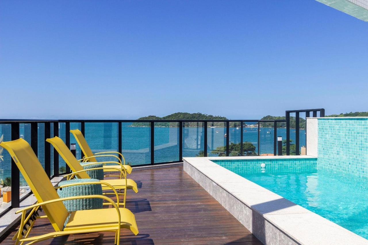 Aion Suites 205 - Lindo Apartamento Com Vista Para O Mar, A 60M Da Praia De Bombinhas, Com Piscina E Academia No Rooftop. Dış mekan fotoğraf