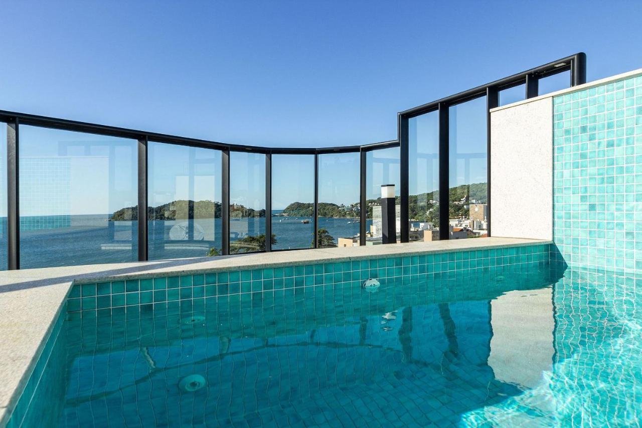 Aion Suites 205 - Lindo Apartamento Com Vista Para O Mar, A 60M Da Praia De Bombinhas, Com Piscina E Academia No Rooftop. Dış mekan fotoğraf